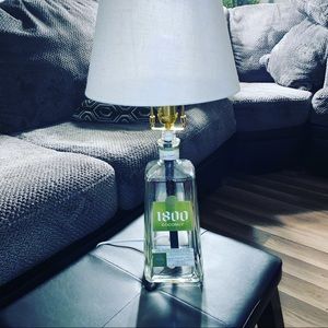 Hand made bottle lamps